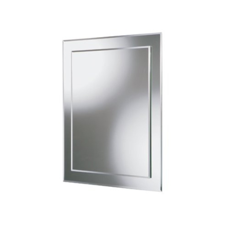 HIB Olivia Rectangular Layered Bathroom Mirror Sanctuary Bathroom